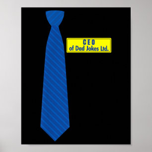 Ceo Of Dad Jokes Bbq Patriotic American Dad Christ Poster
