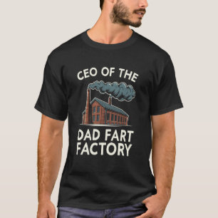 CEO of The Dad Fart Factory Adult Humour Mens Long T-Shirt