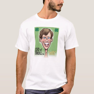 CEO of TROLL Men's Basic T-Shirt, White T-Shirt