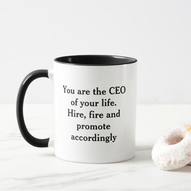 CEO of Your Life Motivational Mug (With Donut)