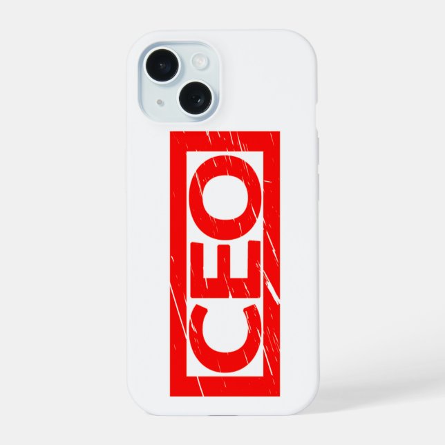 CEO Stamp iPhone 15 Case (Back)
