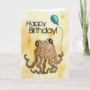 Cephalopod Birthday Card