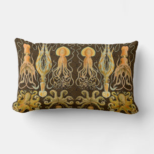 Cephalopod Octopus Squid Marine Nature Lumbar Cushion