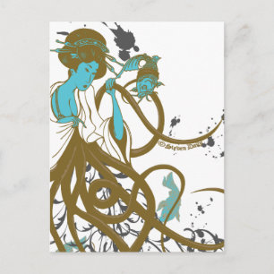 Cephalopod Sushi Postcard