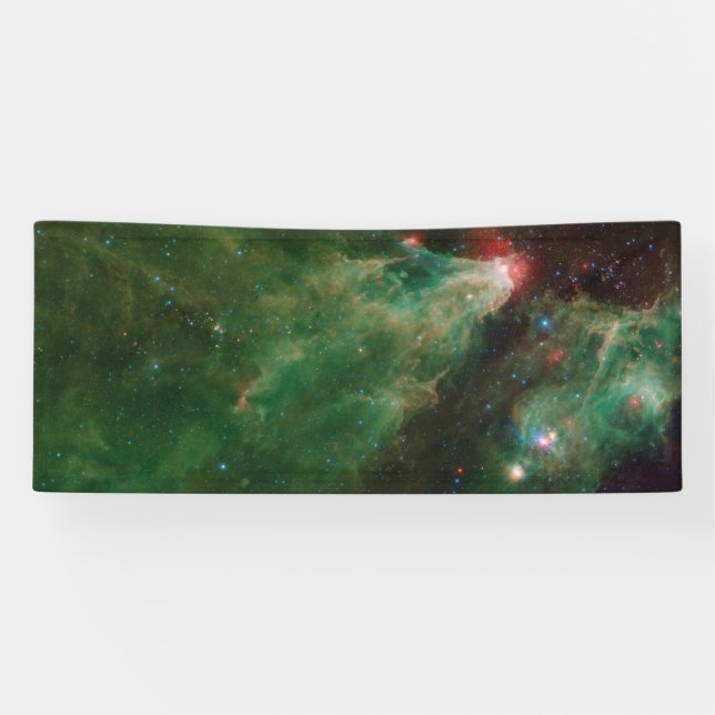 Cepheus B and C Green Nebula Banner (Horizontal)