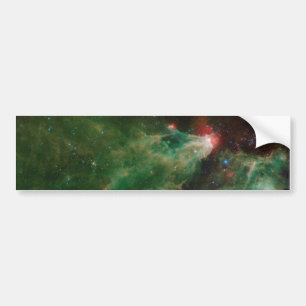 Cepheus B and C Green Nebula Bumper Sticker