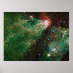 Cepheus B and C Green Nebula Poster