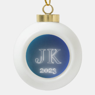 Ceramic Ball Decoration JK 2022 Blue and Sky Blue