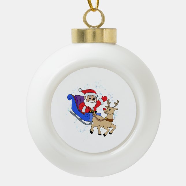 Ceramic Ball Ornament (Front)