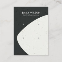 CERAMIC BLACK & WHITE WAVE 2 STUD EARRING DISPLAY