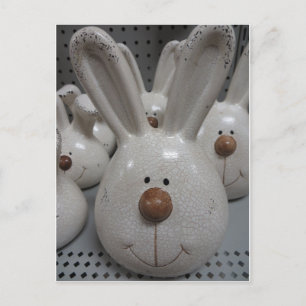 Ceramic Bunny Head Postcard