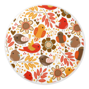 Ceramic Cabinet Knob-Birds Knob