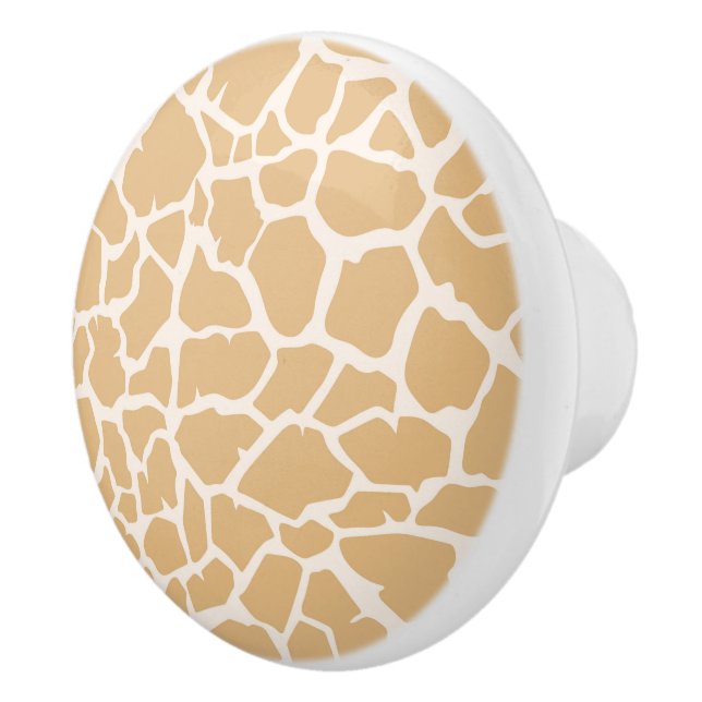 Ceramic Cabinet Knob-Giraffe Print Knob (Right)