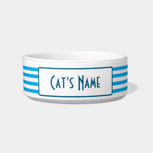 Ceramic Cat Bowl, Personalise with your cat's name Bowl