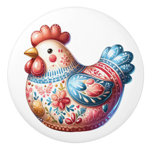 Ceramic Chicken Theme Ceramic Knob