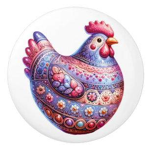 Ceramic Chicken Theme Ceramic Knob
