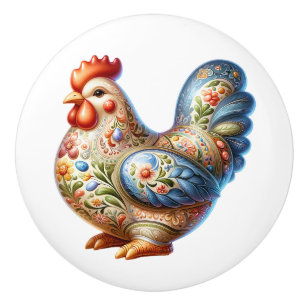 Ceramic Chicken Theme  Knob