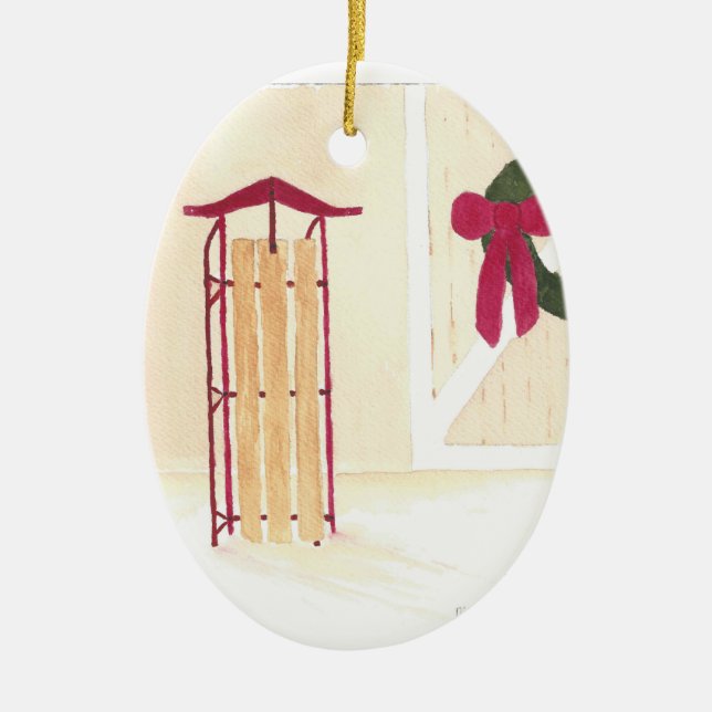 Ceramic Christmas Ornament (Front)