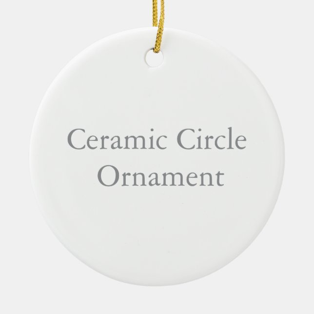 Ceramic Circle Ornament (Front)