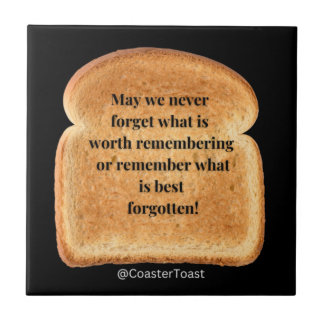 Ceramic Coaster With Funny Witty Toast