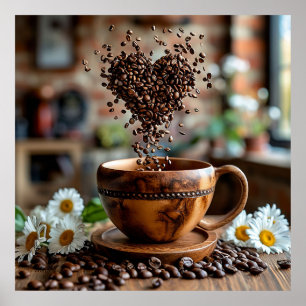 🎨Ceramic Coffee Cup Poster Kitchen Decor