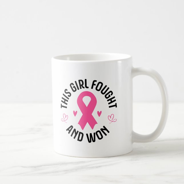 Ceramic Coffee Mug-Breast Cancer Coffee Mug (Right)