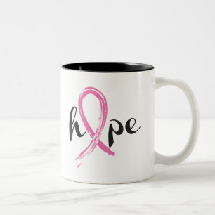 Ceramic Coffee Mug-Breast Cancer Two-Tone Coffee Mug