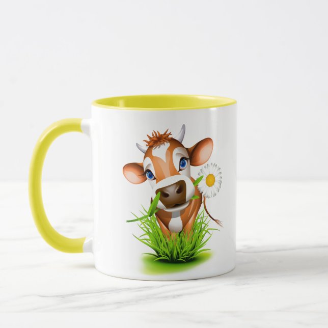 Ceramic Coffee Mug-Cow Coffee Mug (Left)
