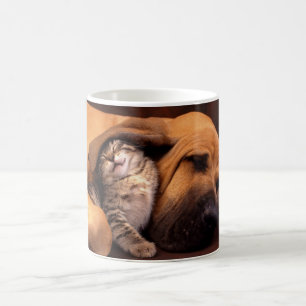 Ceramic Coffee Mug-Dog & Kitten Mug