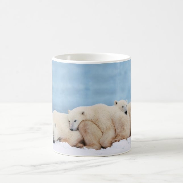 Ceramic Coffee Mug-Polar Bears Coffee Mug (Center)