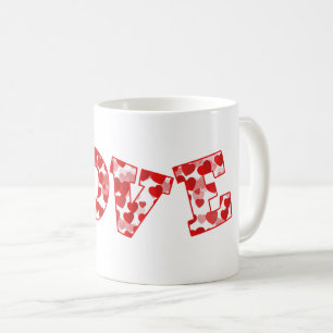 Ceramic Coffee Mug-Valentine Hearts Mug