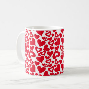 Ceramic Coffee Mug-Valentine Hearts Mug
