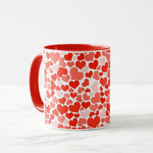 Ceramic Coffee Mug-Valentine Hearts Mug