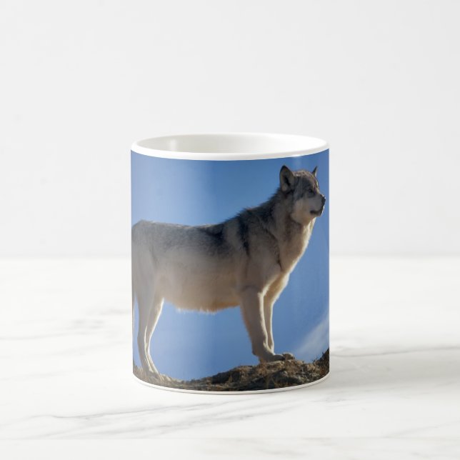 Ceramic Coffee Mug-Wolf Coffee Mug (Center)