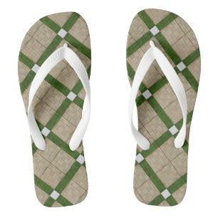 Ceramic Concrete Diagonal Tiles Mediterranean Thongs
