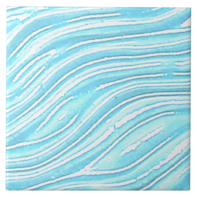 Ceramic Decorative Tile Turquoise water look (Turquoise water look tile for kitchen or bathroom.)