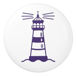 Ceramic Draw/Door Knobs - Nautical Lighthouse