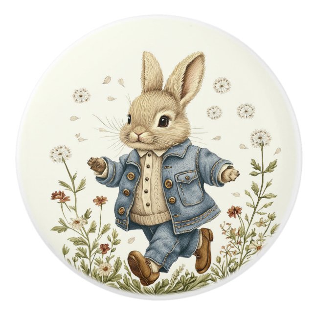 Ceramic Drawer Pull - Autumn Run (Front)