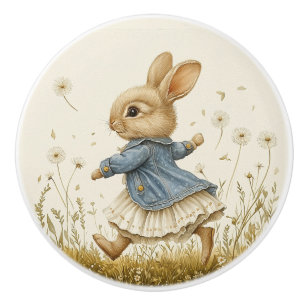 Ceramic Drawer Pull - Running Free