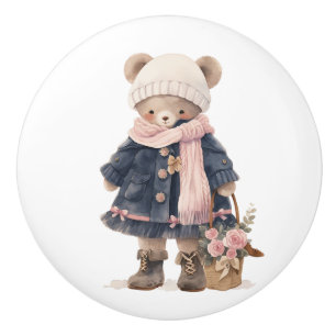 Ceramic Drawer Pull - Sally