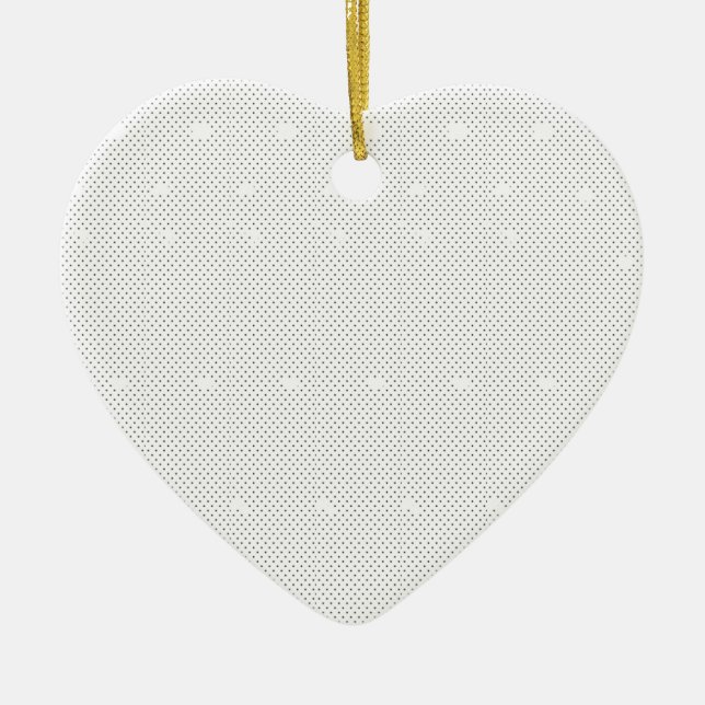 Ceramic Heart Ornament | Elegant Holiday Keepsake (Front)