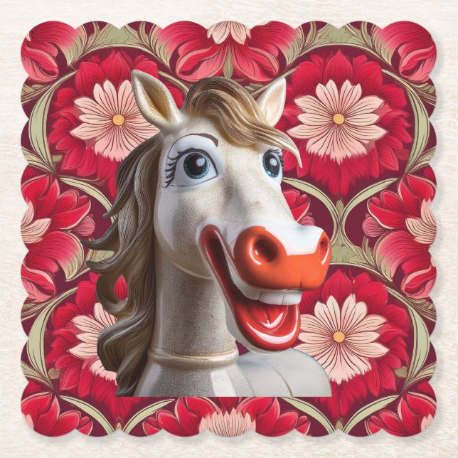 Ceramic Horse Coaster (Front)
