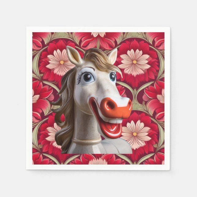 ceramic horse napkin (Front)