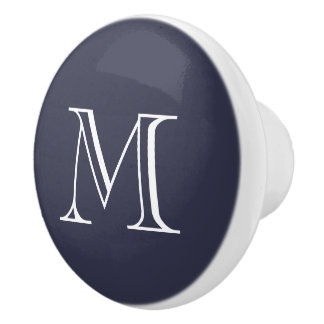 Ceramic Initialled Drawer Pull