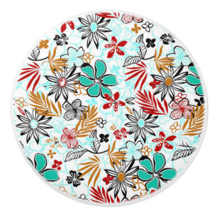 Ceramic Knob/Floral Ceramic Knob