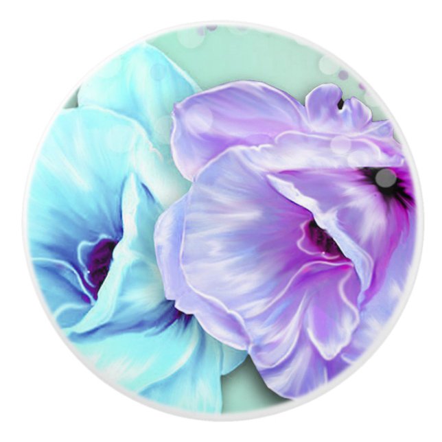 Ceramic Knob/Flowers Knob (Front)