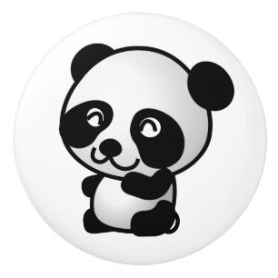 Ceramic Knob. Panda. Knob