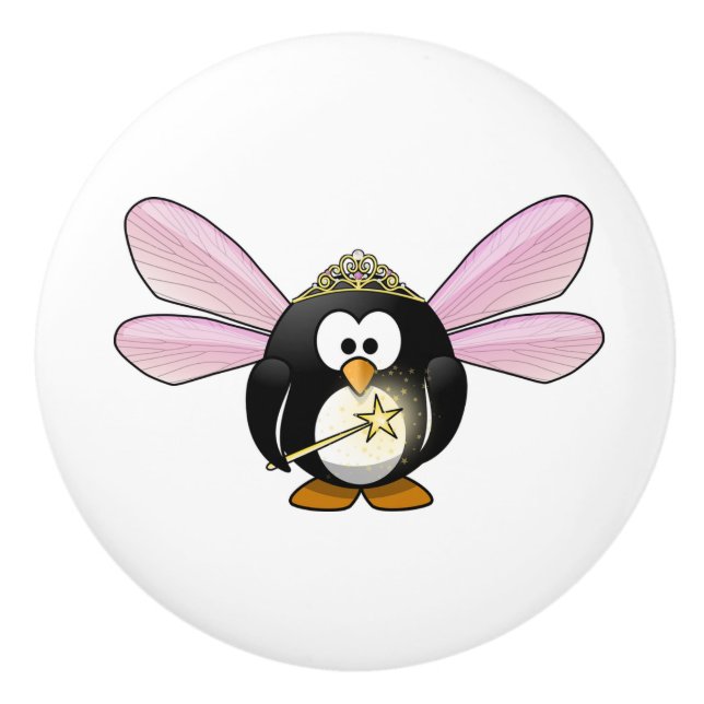 Ceramic Knob/Penguin Fairy Knob (Front)