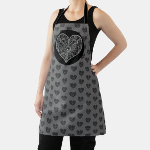 Ceramic lace Black Apron