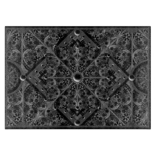 Ceramic Lace Black Cutting Board
